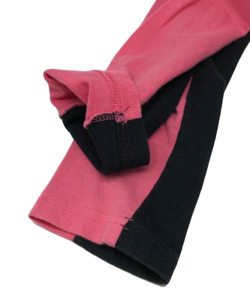 DOLCE & GABBANA（ドルチェ＆ガッバーナ）DOLCE & GABBANA (ドルチェ＆ガッバーナ) ラメトリムプリントカットソー ブラック×ピンク サイズ:Sの古着・服飾アイテム