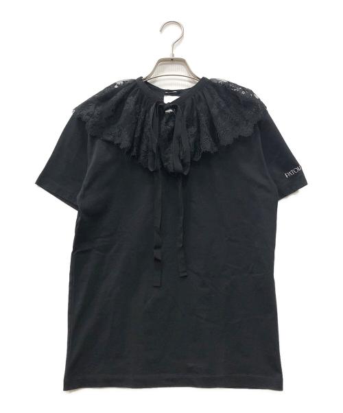 patou（パトゥ）Patou (パトゥ) organic cotton Tshirt ブラック サイズ:XSの古着・服飾アイテム