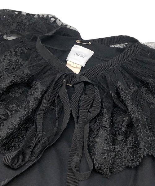 patou（パトゥ）Patou (パトゥ) organic cotton Tshirt ブラック サイズ:XSの古着・服飾アイテム