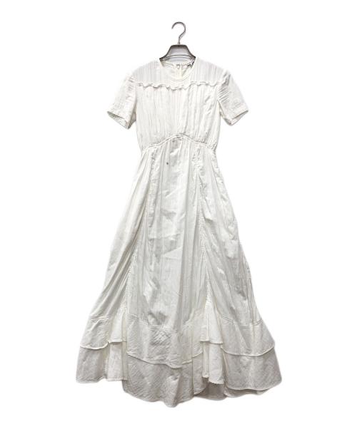 LOEWE（ロエベ）LOEWE (ロエベ) カットソーワンピース ホワイト サイズ:32の古着・服飾アイテム