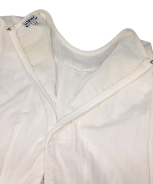 LOEWE（ロエベ）LOEWE (ロエベ) カットソーワンピース ホワイト サイズ:32の古着・服飾アイテム