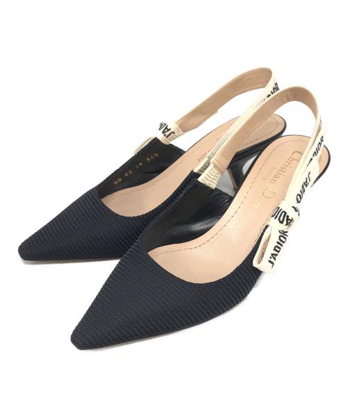 Christian Dior（クリスチャン ディオール）Christian Dior (クリスチャン ディオール) J'ADIORストラップ付きミュール ブラック サイズ:34 1/2の古着・服飾アイテム