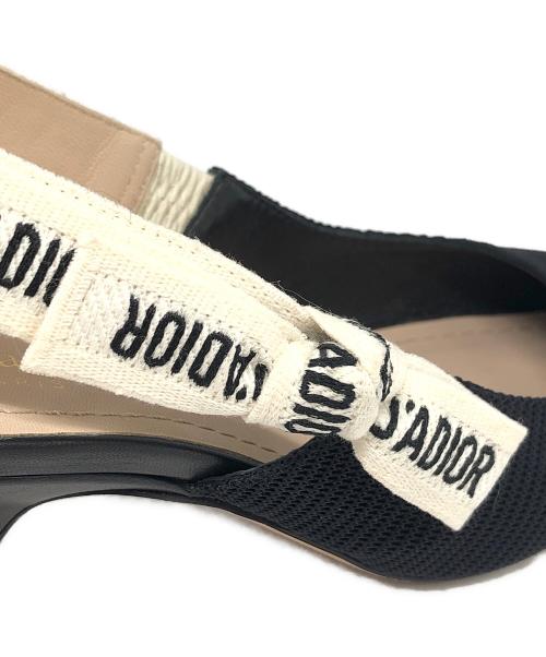 Christian Dior（クリスチャン ディオール）Christian Dior (クリスチャン ディオール) J'ADIORストラップ付きミュール ブラック サイズ:34 1/2の古着・服飾アイテム