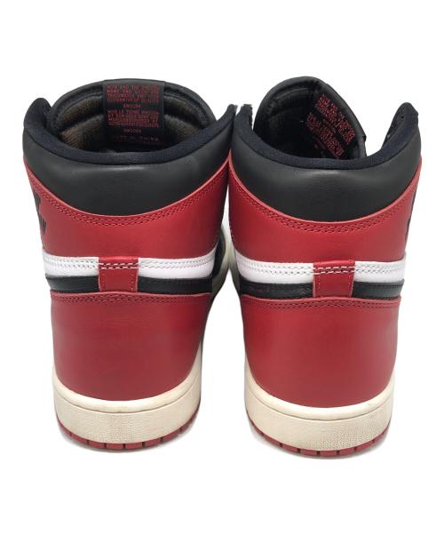 NIKE（ナイキ）NIKE (ナイキ) Air Jordan 1 Retro High OG Black Toe Reimagined レッド サイズ:28cmの古着・服飾アイテム