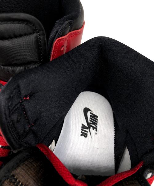 NIKE（ナイキ）NIKE (ナイキ) Air Jordan 1 Retro High OG Black Toe Reimagined レッド サイズ:28cmの古着・服飾アイテム