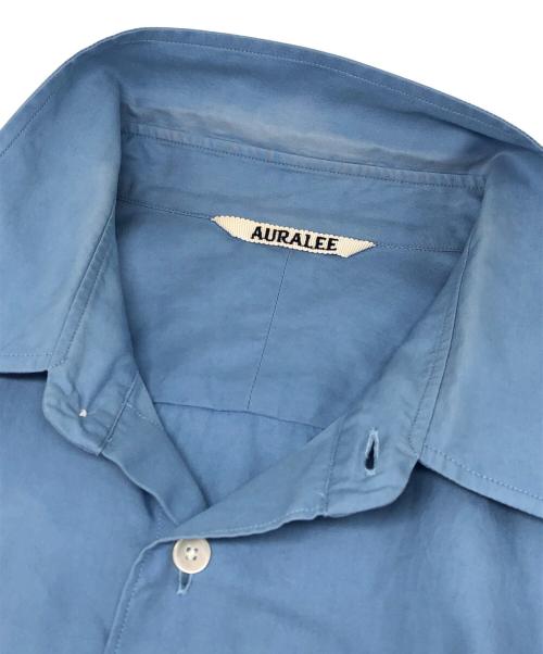 AURALEE（オーラリー）AURALEE (オーラリー) WASHED FINX TWILL SHIRT ブルー サイズ:5の古着・服飾アイテム