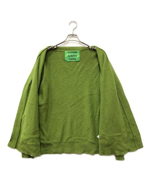 TTT MSW（ティー）TTT MSW (ティー) standard knit cardigan グリーン サイズ:Lの古着・服飾アイテム