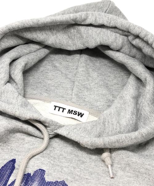 TTT MSW（ティー モダンストリートウェア）TTT MSW (ティー) プルオーバーパーカー グレー サイズ:Lの古着・服飾アイテム