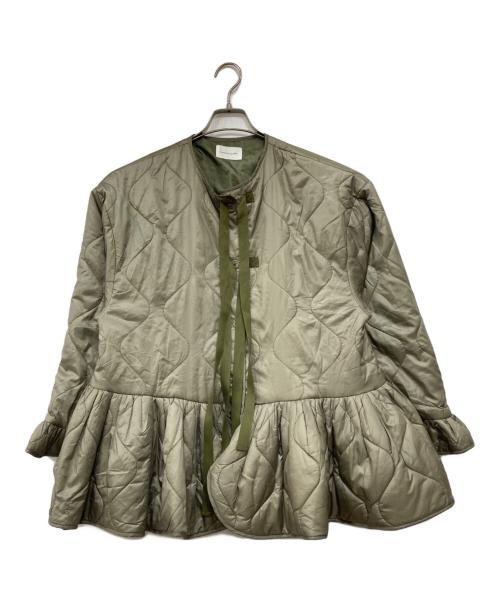 CAROLINA GLASER（カロリナ グレイサー）CAROLINA GLASER (カロリナ グレイサー) アンサンブル ブルゾン カーキ サイズ:下記参照の古着・服飾アイテム