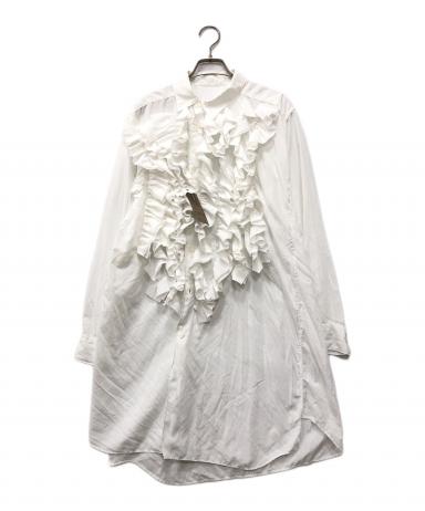 COMME des GARCONS / コムデギャルソン | 2008SS | ポリエステル 変形 フリルボリュームスリーブ ブラウス | SS | ネイビー | レディース 3005018588295044_01_6537w.jpeg