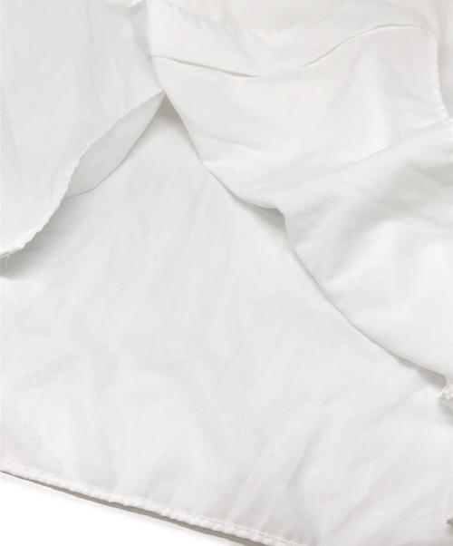 COMME des GARCONS HOMME PLUS（コムデギャルソンオムプリュス）COMME des GARCONS HOMME PLUS (コムデギャルソンオムプリュス) 捻じれフリルロングシャツ ホワイト サイズ:XSの古着・服飾アイテム