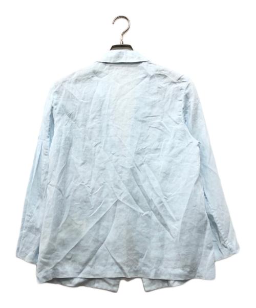 MACPHEE（マカフィー）MACPHEE (マカフィー) ラミーソリッド シングルジャケット ブルー サイズ:36の古着・服飾アイテム