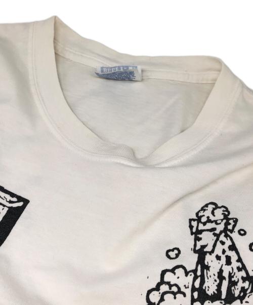 Hanes（ヘインズ）Hanes (ヘインズ) ドッグジョークプリントTシャツ ホワイト サイズ:Lの古着・服飾アイテム