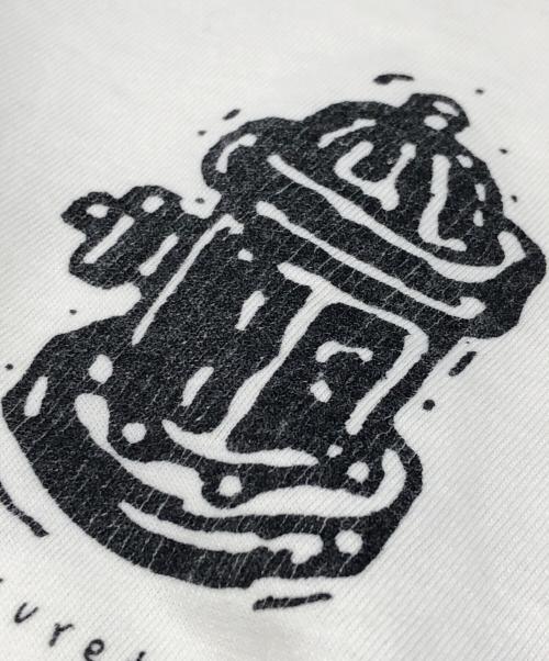 Hanes（ヘインズ）Hanes (ヘインズ) ドッグジョークプリントTシャツ ホワイト サイズ:Lの古着・服飾アイテム