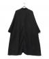 YOHJI YAMAMOTO (ヨウジヤマモト) Cu/W HIGH TWISTED GABARDINE SIDE GATHER DETAIL COAT A ブラック サイズ:1：68000円