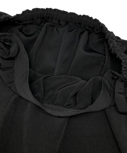 YOHJI YAMAMOTO（ヨウジヤマモト）YOHJI YAMAMOTO (ヨウジヤマモト) TA/PE CREPE DE CHINE SKIRT-LIKE GATHER PANTS ブラック サイズ:1の古着・服飾アイテム