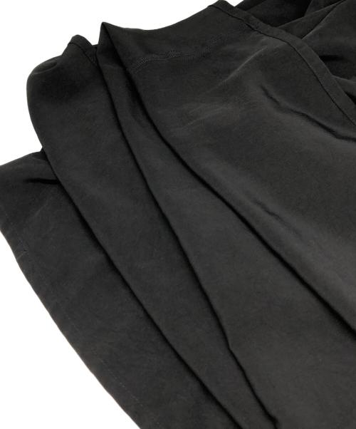 YOHJI YAMAMOTO（ヨウジヤマモト）YOHJI YAMAMOTO (ヨウジヤマモト) TA/PE CREPE DE CHINE SKIRT-LIKE GATHER PANTS ブラック サイズ:1の古着・服飾アイテム