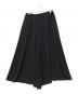 YOHJI YAMAMOTO（ヨウジヤマモト）の古着「TA/PE CREPE DE CHINE SKIRT-LIKE GATHER PANTS」｜ブラック
