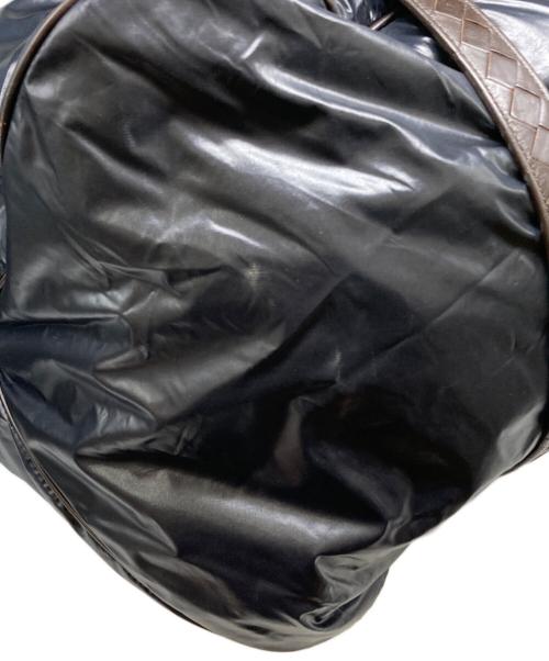 BOTTEGA VENETA（ボッテガベネタ）BOTTEGA VENETA (ボッテガベネタ) ナイロンレザーボストンバッグ ブラック サイズ:下記参照の古着・服飾アイテム