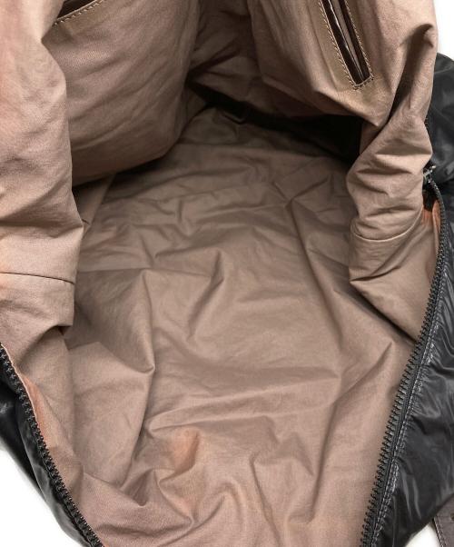 BOTTEGA VENETA（ボッテガベネタ）BOTTEGA VENETA (ボッテガベネタ) ナイロンレザーボストンバッグ ブラック サイズ:下記参照の古着・服飾アイテム