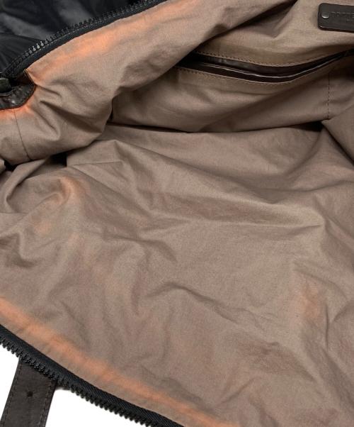 BOTTEGA VENETA（ボッテガベネタ）BOTTEGA VENETA (ボッテガベネタ) ナイロンレザーボストンバッグ ブラック サイズ:下記参照の古着・服飾アイテム