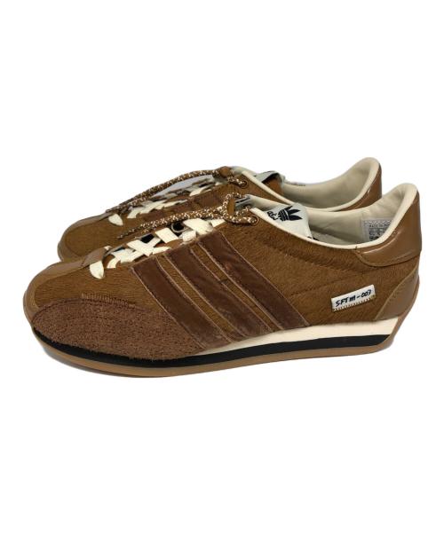 adidas（アディダス）adidas (アディダス) song for the mute (ソングフォーザミュート) COUNTRY OG SFTM BROSTR/WILBRN/CREWHT ベージュ サイズ:23.5 未使用品の古着・服飾アイテム