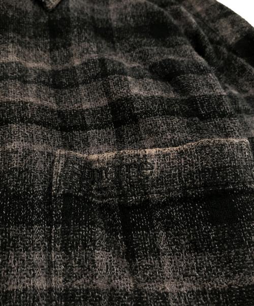 SUPREME（シュプリーム）SUPREME (シュプリーム) Plaid Flannel Shirt ブラック サイズ:Mの古着・服飾アイテム