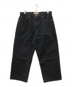stussyステューシー）の古着「BIG OL' JEAN DENIM」｜ブラック