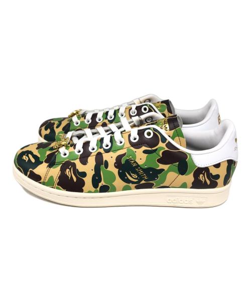 adidas（アディダス）adidas (アディダス) A BATHING APE (ア ベイシング エイプ) Stan Smith ABC Camoスニーカー カーキ サイズ:27.5cmの古着・服飾アイテム