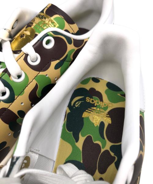 adidas（アディダス）adidas (アディダス) A BATHING APE (ア ベイシング エイプ) Stan Smith ABC Camoスニーカー カーキ サイズ:27.5cmの古着・服飾アイテム