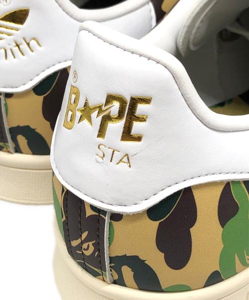 adidas（アディダス）adidas (アディダス) A BATHING APE (ア ベイシング エイプ) Stan Smith ABC Camoスニーカー カーキ サイズ:27.5cmの古着・服飾アイテム