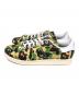 adidas (アディダス) A BATHING APE (ア ベイシング エイプ) Stan Smith ABC Camoスニーカー カーキ サイズ:27.5cm：18000円