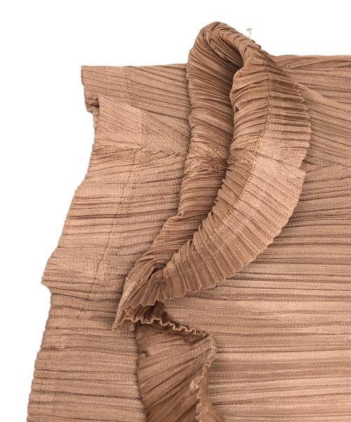 PLEATS PLEASE（プリーツプリーズ）PLEATS PLEASE (プリーツプリーズ) 変形カットソー ベージュ サイズ:3の古着・服飾アイテム