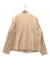 HOMME PLISSE ISSEY MIYAKE (オム プリッセ イッセイ ミヤケ) プリーツノーカラージャケット ベージュ サイズ:3：40000円