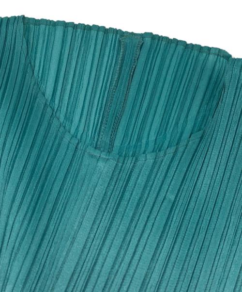 PLEATS PLEASE（プリーツプリーズ）PLEATS PLEASE (プリーツプリーズ) プリーツカットソー グリーン サイズ:3の古着・服飾アイテム