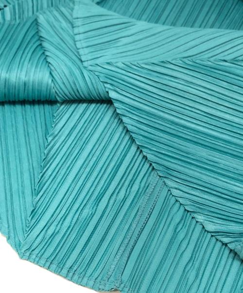 PLEATS PLEASE（プリーツプリーズ）PLEATS PLEASE (プリーツプリーズ) プリーツカットソー グリーン サイズ:3の古着・服飾アイテム