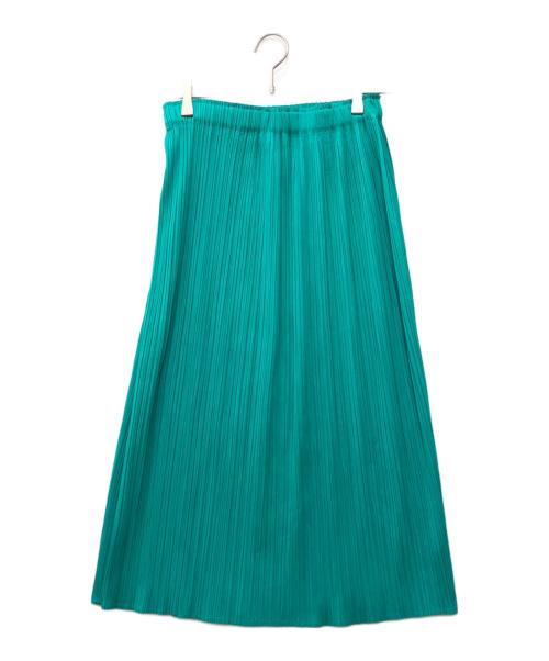 PLEATS PLEASE（プリーツプリーズ）PLEATS PLEASE (プリーツプリーズ) プリーツスカート グリーン サイズ:3の古着・服飾アイテム