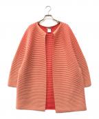 ISSEY MIYAKEイッセイミヤケ）の古着「デザインカーディガン」｜レッド