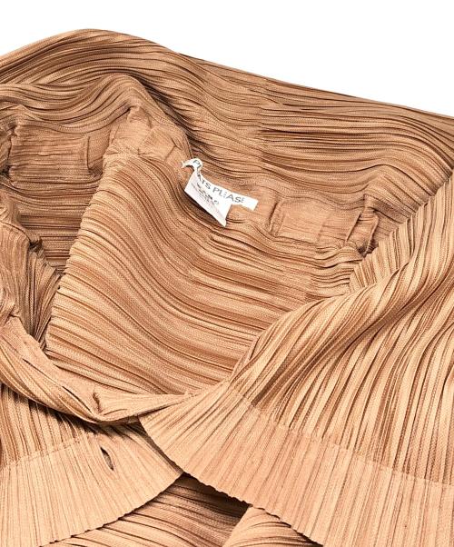 PLEATS PLEASE（プリーツプリーズ）PLEATS PLEASE (プリーツプリーズ) プリーツオールインワン ベージュ サイズ:5の古着・服飾アイテム