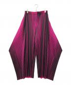 PLEATS PLEASEプリーツプリーズ）の古着「プリーツパンツ」｜ピンク