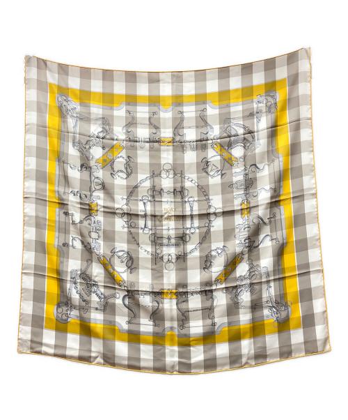 HERMES（エルメス）HERMES (エルメス) カレ90 イエロー サイズ:下記参照の古着・服飾アイテム