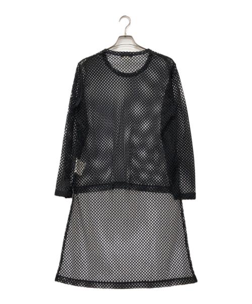 COMME des GARCONS HOMME（コムデギャルソン オム）COMME des GARCONS HOMME (コムデギャルソン オム) メッシュロングカットソー ブラック サイズ:Sの古着・服飾アイテム