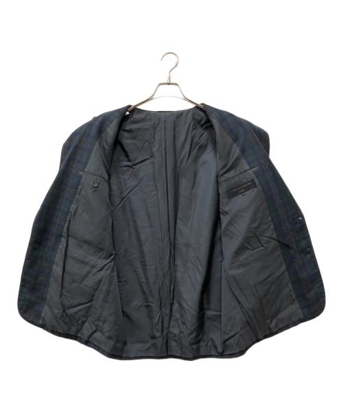 COMME des GARCONS HOMME（コムデギャルソン オム）COMME des GARCONS HOMME (コムデギャルソン オム) 2Bチェックジャケット グリーン サイズ:Mの古着・服飾アイテム