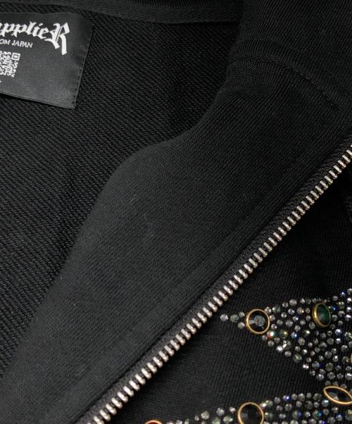 SUPPLIER（サプライヤー）SUPPLIER (サプライヤー) ジップパーカー ブラック サイズ:Lの古着・服飾アイテム