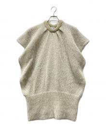 LOEWE（ロエベ）の古着「モヘア混ニットベスト」｜ベージュ