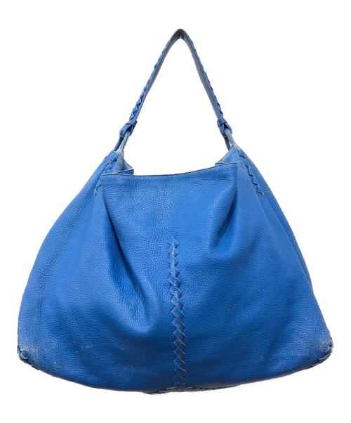 BOTTEGA VENETA（ボッテガベネタ）BOTTEGA VENETA (ボッテガベネタ) ワンショルダーバッグ ブルー サイズ:下記参照の古着・服飾アイテム