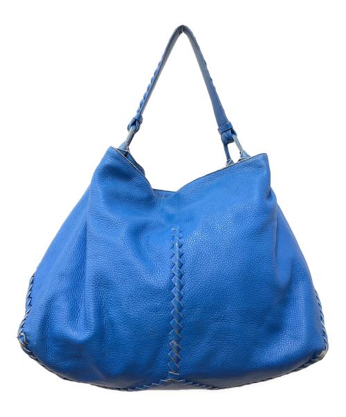 BOTTEGA VENETA（ボッテガベネタ）BOTTEGA VENETA (ボッテガベネタ) ワンショルダーバッグ ブルー サイズ:下記参照の古着・服飾アイテム