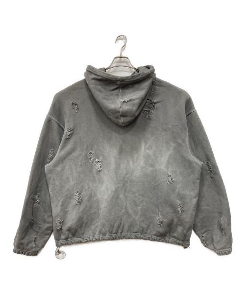 THUG CLUB（サグ クラブ）THUG CLUB (サグ クラブ) ROCK HOODED SWEATSHIRT グレー サイズ:2の古着・服飾アイテム