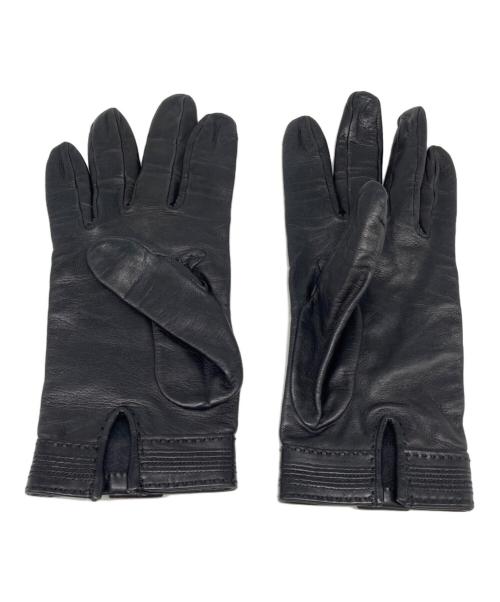 HERMES（エルメス）HERMES (エルメス) ケリーレザーグローブ ブラック サイズ:7 1/2の古着・服飾アイテム