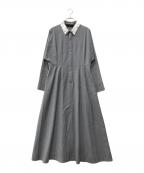 ebureエブール）の古着「ブラウスワンピース」｜グレー